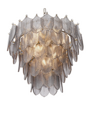 Smoked Glass Layered Chandelier | Eichholtz CHANDELIER VERBIER S