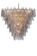 Smoked Glass Layered Chandelier | Eichholtz CHANDELIER VERBIER L