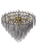 Smoked Glass Layered Chandelier | Eichholtz CHANDELIER VERBIER L