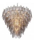 Smoked Glass Layered Chandelier | Eichholtz CHANDELIER VERBIER L