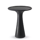 Solid Italian Black Marble Low Side Table | Eichholtz Pompano