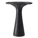 Solid Italian Black Marble Low Side Table | Eichholtz Pompano