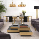 Brass Stacked Coffee Table | Eichholtz Shelton