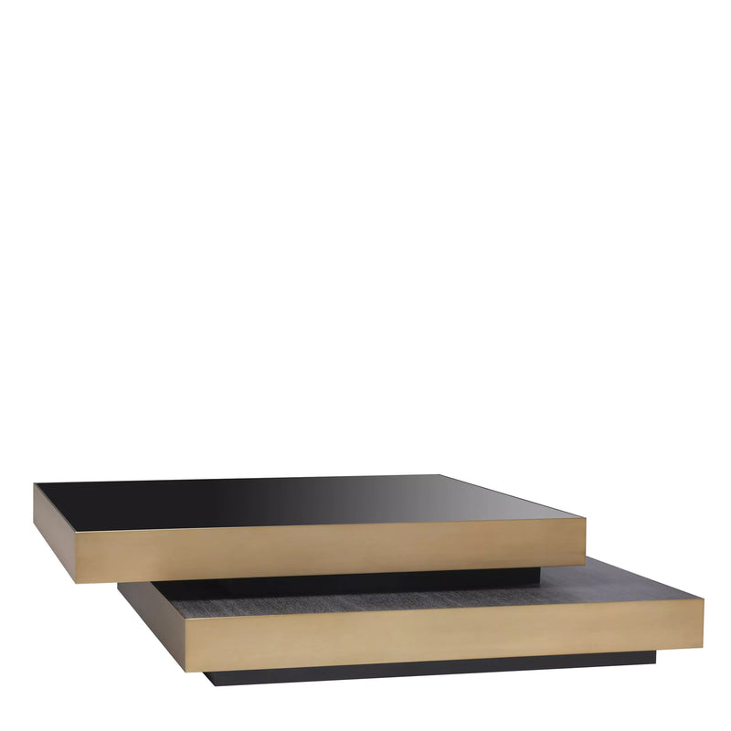 Brass Stacked Coffee Table | Eichholtz Shelton