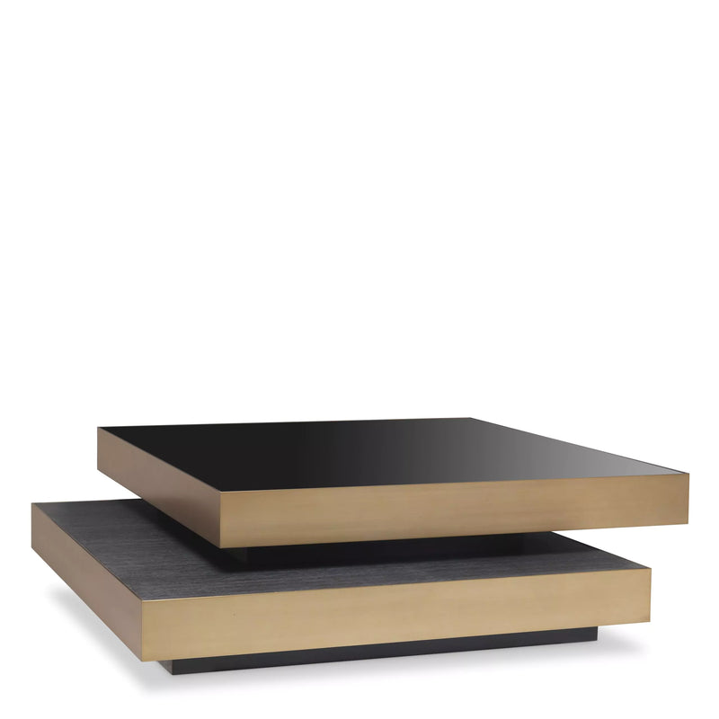 Brass Stacked Coffee Table | Eichholtz Shelton