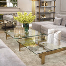 Brass Geometric Coffee Table | Eichholtz Maxim
