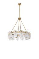 Brass Bevelled Glass Chandelier | Eichholtz CHANDELIER SUBLIME