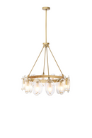 Brass Bevelled Glass Chandelier | Eichholtz CHANDELIER SUBLIME