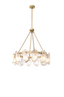 Brass Bevelled Glass Chandelier | Eichholtz CHANDELIER SUBLIME