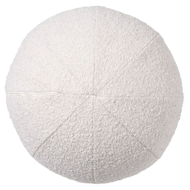 Bouclé Cream Ball Shaped Pillow | Eichholtz Palla L