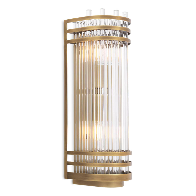 Brass Glass Wall Lamp S | Eichholtz Gulf