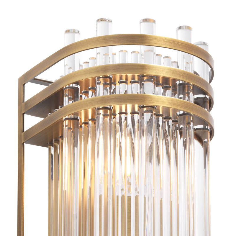 Brass Glass Wall Lamp S | Eichholtz Gulf