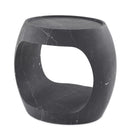 Black Marble Round Side Table | Eichholtz Clipper Low