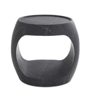 Black Marble Round Side Table | Eichholtz Clipper Low