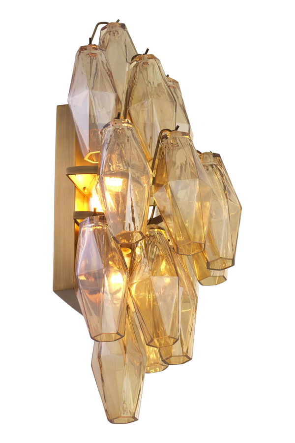Diamond Amber Glass Wall Lamp | Eichholtz Benini