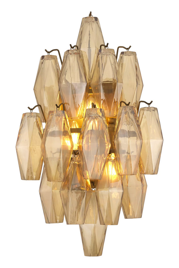 Diamond Amber Glass Wall Lamp | Eichholtz Benini