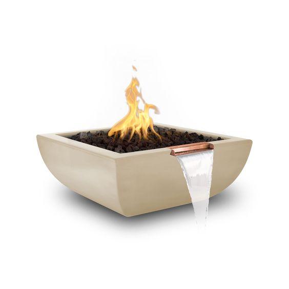 30" AVALON CONCRETE – FIRE & WATER BOWL - 30" AVALON CONCRETE –electric fire bowl