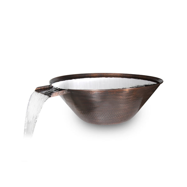 The Outdoor Plus - Remi Hammered Copper Round Water Bowl 31"
