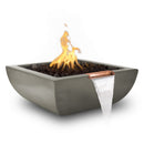 36" AVALON CONCRETE – FIRE & WATER BOWL - 36" AVALON CONCRETE –Natural gas fire pit and waterbowl