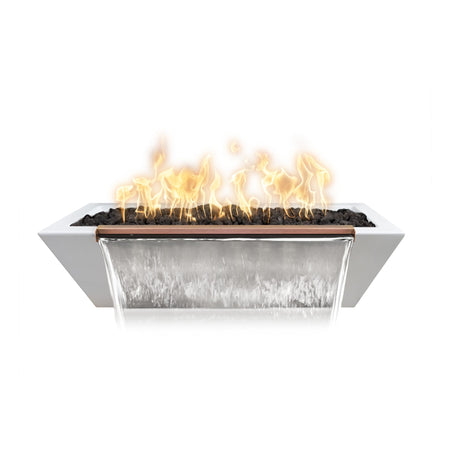 The Outdoor Plus - Linear Maya GFRC Concrete Fire & Water Bowl 48