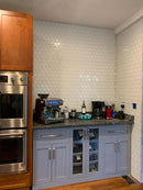 Super White Glass Hexagon Tile (11-Pack)