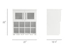 Home Bar Wall Wine Rack Cabinet - 21”
