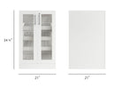 White Home Bar Display Cabinet - 21”