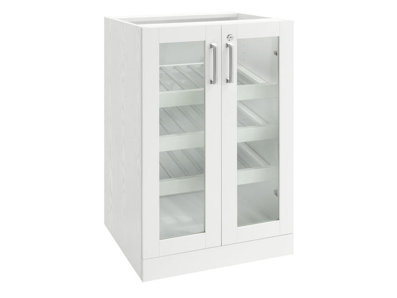 White Home Bar Display Cabinet - 21”