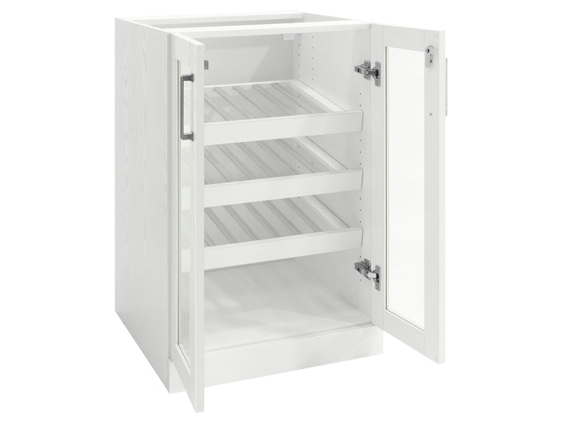 White Home Bar Display Cabinet - 21”