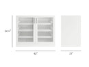 Home Bar Double Display Cabinet - 42"