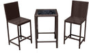 AZ Patio Heaters Bistro Chair Set, Brown