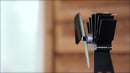 BLACK ECOFAN HEAT POWERED SMALL WOOD STOVE FAN