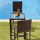 AZ Patio Heaters Bistro Chair Set, Brown