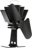 BLACK ECOFAN HEAT POWERED SMALL WOOD STOVE FAN