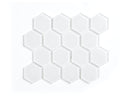 Super White Glass Hexagon Tile (11-Pack)
