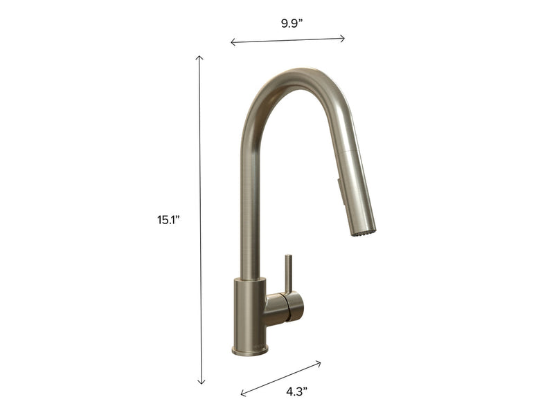 Pull Down Double Action Spray Faucet