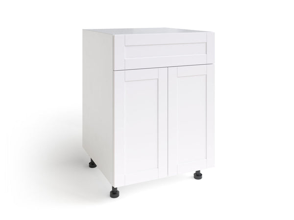 Home Grey Two Door, Single Drawer Cabinet