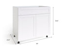Home White Sink Cabinet