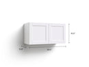 NewAge Product- White Wood Unit Cabinet - 30 Inch