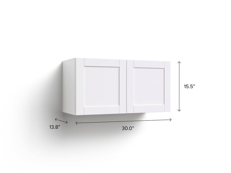 Home Grey Above Stove Cabinet, 30 Inch