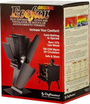 BLACK ECOFAN HEAT POWERED SMALL WOOD STOVE FAN