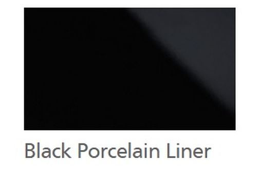 Superior | BLKBP-35 Reflective Porcelain Liner for DRT3535 Fireplace - Black