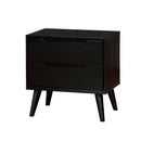 Lennart Mid-Century Modern Nightstand, Black