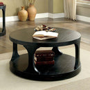 Carrie Transitional Coffee Table, Antique Black