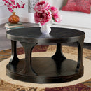 Carrie Transitional Coffee Table, Antique Black