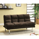 Saratoga Contemporary Saratoga Micro-Fiber Sofa Futon, Expresso