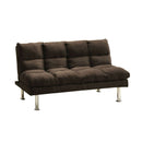 Saratoga Contemporary Saratoga Micro-Fiber Sofa Futon, Expresso