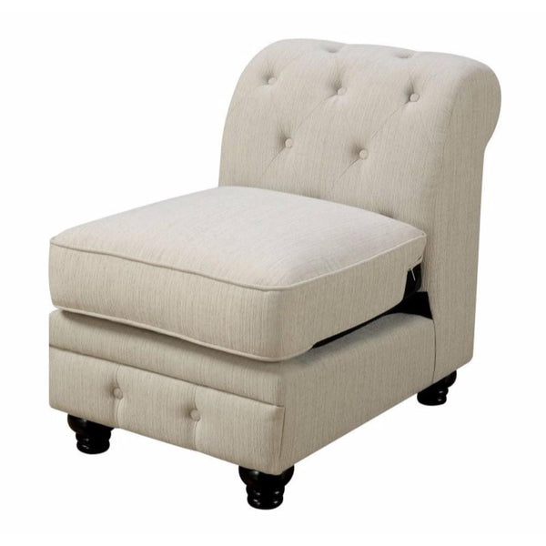 BM131442 Stanford II Sofa Chair, Ivory Fabric
