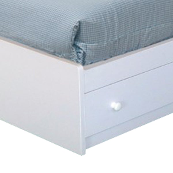 Luxurious Twin Size Chest Bed With 3 Storage Drawers, White Finish