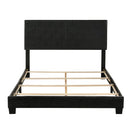 Contemporary Style Elegant Queen Size Panel Bed, Black